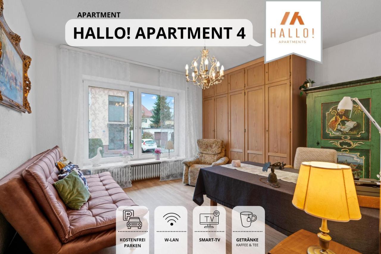 Tolle Zweiraum-Ferienwohnung In Bester Lage L Innenstadtnaehe L 1 Minute Zum Bahnhof L Tv L Free-Wlan L Keine Kueche L Willkommen Im Hallo!-Apartment 4 Bad Wörishofen Esterno foto