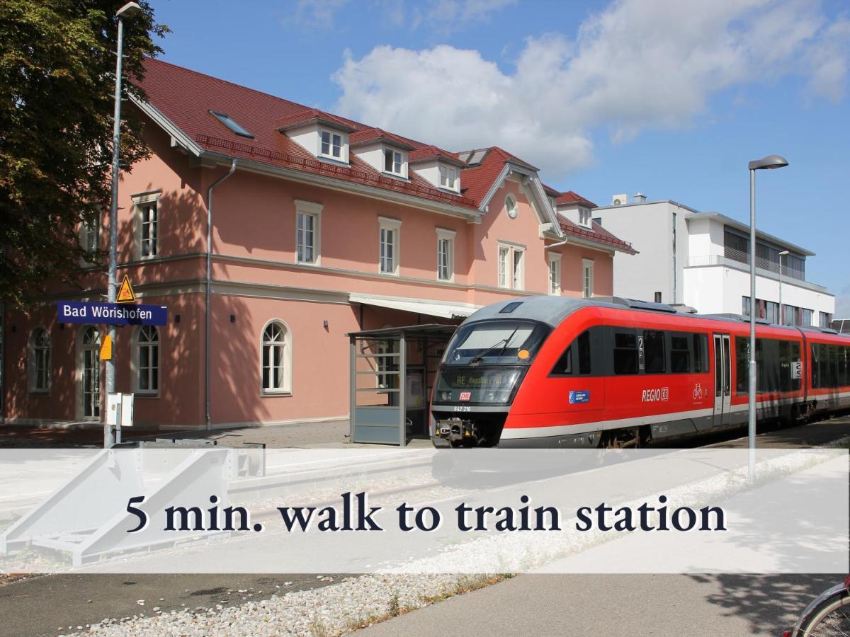 Tolle Zweiraum-Ferienwohnung In Bester Lage L Innenstadtnaehe L 1 Minute Zum Bahnhof L Tv L Free-Wlan L Keine Kueche L Willkommen Im Hallo!-Apartment 4 Bad Wörishofen Esterno foto